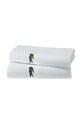 Ванная комната Маленькое хлопковое полотенце Lacoste 55 x 100 cm 1010870 белый