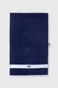 modra Bombažna brisača Lacoste 55 x 100 cm Unisex