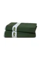 Lacoste średni ręcznik bawełniany 70 x 140 cm zielony