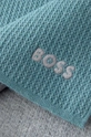 BOSS copriletto in lana con cachemire Zermat turchese