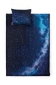 Komplet posteljine Foonka Niebo Północne 140x200 / 70x80 cm mornarsko plava 140x200.70x80.NS