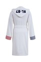 Ralph Lauren szlafrok bawełniany Travis 964735 biały AA00