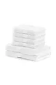 λευκό Ένα σετ πετσέτες  6-pack Unisex
