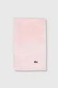 Βαμβακερή πετσέτα Lacoste 40 x 60 cm ροζ