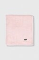 Lacoste ręcznik bawełniany 50 x 100 cm 972195 różowy AA00