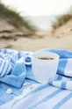 Sagaform ręcznik plażowy Ella 90 x 170 cm 100 % Bawełna organiczna, Wskazówki pielęgnacyjne:  prać w pralce w temperaturze 40 stopni