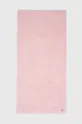 rózsaszín Lacoste pamut törölköző 70 x 140 cm Uniszex