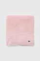 Βαμβακερή πετσέτα Lacoste 70 x 140 cm ροζ