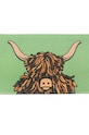 Otirač Artsy Doormats Highland Cow Door šarena DMW.HIGHLANDBROWN.7040