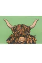 többszínű Artsy Doormats lábtörtlő Highland Cow Door Uniszex