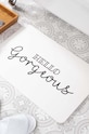 Artsy Doormats covoraș de baie Hello Gorgeous alb BATHW.HELLOGORG