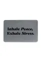 szürke Artsy Doormats fürdőszobai szőnyeg Inhale Peace Exhale Uniszex