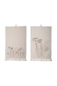 Bombažna kuhinjska brisača Bloomingville Bea 2-pack 82062071 bež AA00