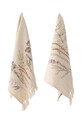 Kuchyň a bar Bavlněná kuchyňská utěrka Bloomingville Bea 2-pack 82062071 béžová