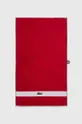 červená Bavlnený uterák Lacoste L Casual Rouge 55 x 100 cm Unisex