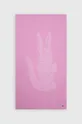 różowy Lacoste ręcznik bawełniany L Sport Gelato 90 x 160 cm Unisex