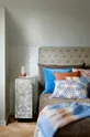 kék Cozy Living dekoratív párnahuzat Velvet Soft