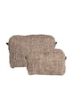 Komplet kozmetičnih torbic House Nordic Safi 2-pack rjava 1800060