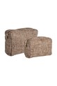 Комплект косметичок House Nordic Safi 2-pack 1800060 коричневий AA00