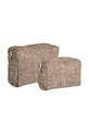 Komplet kozmetičnih torbic House Nordic Safi 2-pack 1800060 rjava AA00