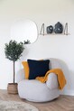 House Nordic cuvertură de pat din bumbac Santos 3960919 galben AA00