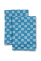 Byon zestaw serwetek bawełnianych Checki 2-pack niebieski 5219800513