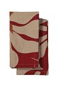Sagaform ściereczka kuchenna Edith 50 x 70 cm 2-pack bordowy 5018664