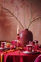Pip Studio tovaglia in cotone Stripes Dark Red 180 x 300 cm rosso 51035089