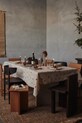 Bombažni prt ferm LIVING Baies 150 x 240 cm bež 1104271887