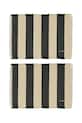 OYOY podkładka pod talerz bawełniana Toppu 48 x 36 cm 2-pack czarny L401965
