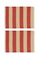 OYOY podkładka pod talerz bawełniana Toppu 48 x 36 cm 2-pack czerwony L401964