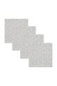 Sada bavlněných ubrousků House Doctor HDClip 40 x 40 cm 4-pack šedá 900001598