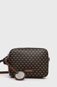 Kožená kabelka Emporio Armani vzorovaný hnědá Y3B134.YFG5E.NOS