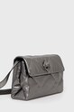 Kožená kabelka Kurt Geiger London 8690564109 stříbrná AA00