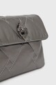 Kožená kabelka Kurt Geiger London stříbrná 8690564109