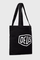 Deus Ex Machina borsa a mano in cotone nero