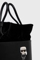 Karl Lagerfeld torebka skórzana czarny 225W3009