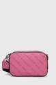Кожаная сумочка Karl Lagerfeld кожа розовый 225W3049