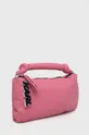 Usnjena torbica Karl Lagerfeld roza