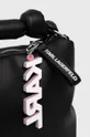 czarny Karl Lagerfeld torebka skórzana 225W3056