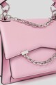 Doplnky Kožená kabelka Karl Lagerfeld 225W3081 ružová