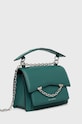 Kožená kabelka Karl Lagerfeld 225W3081 zelená AA00