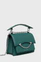 Δερμάτινη τσάντα Karl Lagerfeld πράσινο