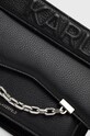Karl Lagerfeld torebka skórzana 225W3081 czarny 225W3081