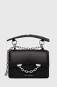 Karl Lagerfeld torebka skórzana skóra licowa czarny 225W3082