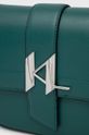 zelená Kožená kabelka Karl Lagerfeld
