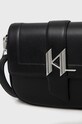 Karl Lagerfeld torebka skórzana czarny 225W3085