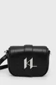 czarny Karl Lagerfeld torebka skórzana 225W3086 Damski