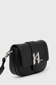 Kožená kabelka Karl Lagerfeld 225W3086 černá AA00