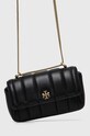 Δερμάτινη τσάντα Tory BurchKira Mini λείο δέρμα μαύρο 142567.001